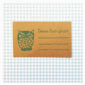 Motivstempel Büchereule